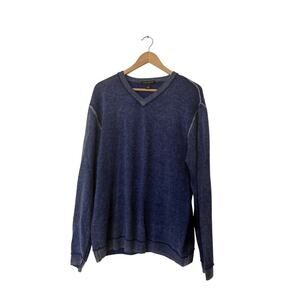 Autumn Cashmere Men’s V-neck Contrast Stitching Cashmere Sweater